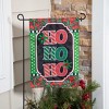 Evergreen Garden Flag Ho Ho Ho Applique Double Sided Indoor Outdoor Decor 18" x 12.5" - 2 of 3