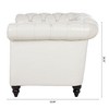 NicBex 84.65" Chesterfield Sofa with Rolled Arm, Modern PU Leather 3 Seater Sofa Couch, Upholstered Vintage Couch for Living Room - 4 of 4