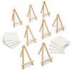 KINGART Easel & Canvas Set, 3” x 3”, 8 pc - 3 of 4