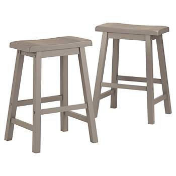 Set of 2 24" Vinton Counter Height Barstools Wood - Inspire Q