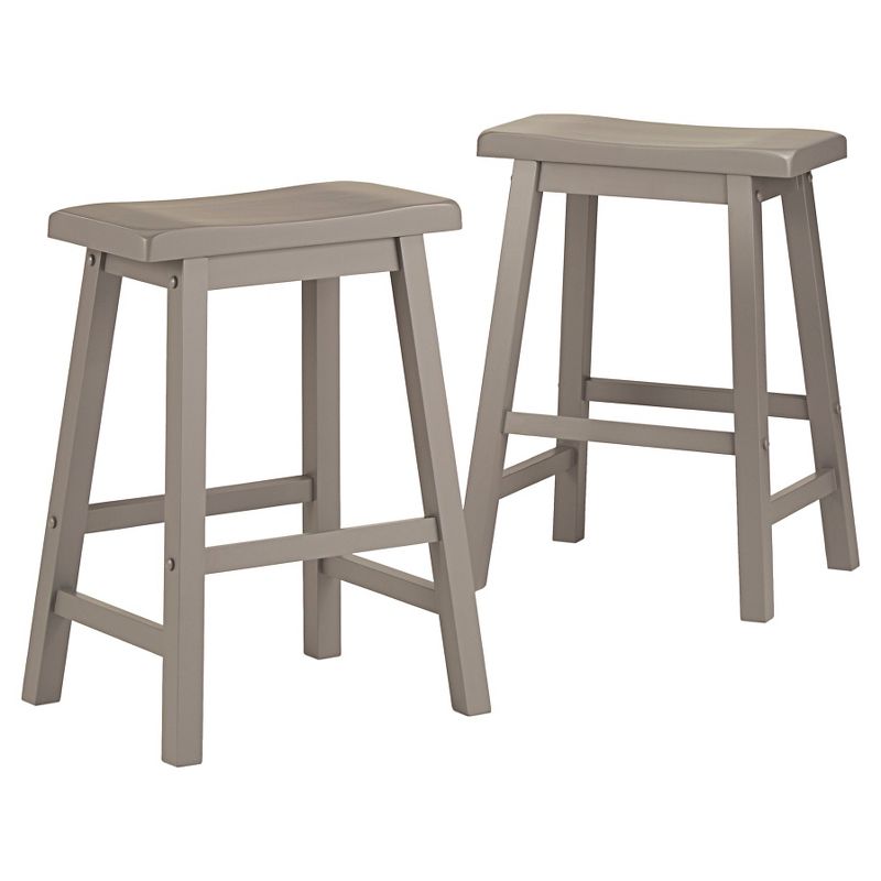 Set of 2 24" Vinton Counter Height Barstools Wood - Inspire Q, 1 of 10