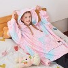Catalonia Kid Wearable Blanket Hoodie Sweatshirt, Oversized Fleece Girl Soft Hoodie Sweatshirt with Large Front Pocket, Cozy Gift for Teen Boy Girl - 2 of 4