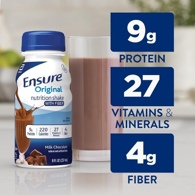 Ensure High Protein Nutrition Shake, Milk Chocolate, 8 fl oz, 6 Count