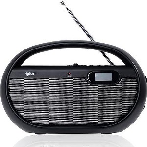 Tyler AM/FM Portable Handheld Radio Speaker, AC or Wireless Battery Operated (TPR01-BK) - 1 of 1