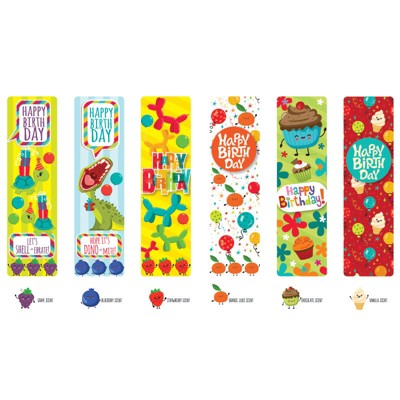 Geddes Scented Birthday Bookmarks - 48 per bag
