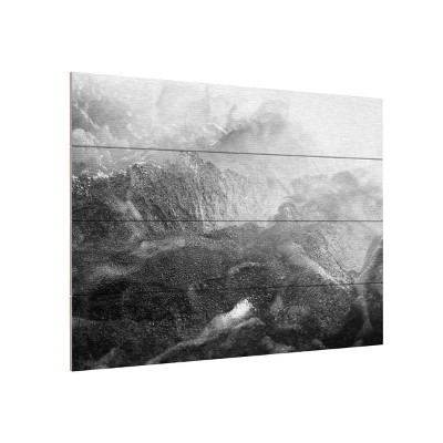 Trademark Fine Art -Design Fabrikken 'Black Motion Fabrikken' Wood Slat Art