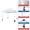 Folding Tent with Center Lock Patent, 95g/M2 PU Coated Oxford Cloth, Waterproof 1000mm, Iron Pipe Frame 0.6mm, Silver Coated Tent - 3 of 4