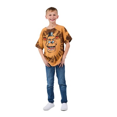 Maglietta Five Nights At Freddy's Con Personaggi In Quadrati, Nera, Per Ragazzi, Maniche Corte, Girocollo