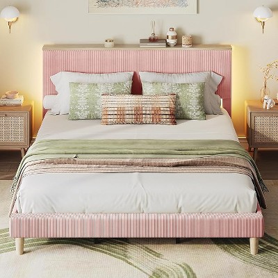 Bestier Queen Size Bed Frame with Headboard