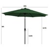 HYLEORY Germar Market Umbrella, Size: 90" H x 120" W x 120" D - 2 of 4
