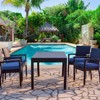 Aoodor Outdoor Chair Cushion Soft and Fade-resistant Polyester, Two Sets of  Ties for High Adaptability, Set of 4 - 2 of 4