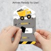 Big Dot of Happiness Dig It - Construction Party Zone - Dump Truck Cards for Kids - Happy Valentine's Day Pull Tabs - Set of 12 - 2 of 4