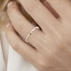 Pompeii3 2mm 14K Rose Gold Hammered Stackable Wedding Band - 4 of 4