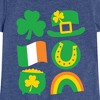 Girls' - Instant Message - St. Patrick's Day Icon Fitted Short Sleeve Graphic T-Shirt - 2 of 4