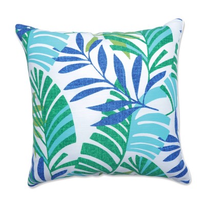 Pillow Perfect 25" Islamorada Outdoor/Indoor Floor Pillow Blue/Green