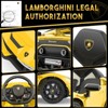 Licensed Lamborghini 12V Electric Ride-On Car, Parent Remote, 2-Speed Modes, LED Lights, Engine Sounds, Hydraulic Doors - 2 of 4