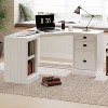 PAGED Computer Desk, Simple Modern Office Desk with 2 Cabinets and 3 Drawers, Executive Desk for Office, Study - 2 of 4