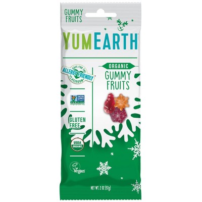 Yum Earth Holiday Gummy Fruits - 2oz