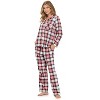 Ashford & Brooks Women's Flannel Plaid Pajamas Long Pj Set - 3 of 4