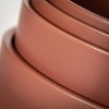 Sullivans 8.25", 7.25" & 6" Rust Planter With Saucer Set of 3, Ceramic - 2 of 3