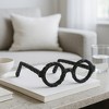 Sagebrook Home Abstract Glasses Aluminum Sculpture Decoration - 2 of 4