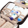 Generic Travel Toiletry Bag for Women Large Capacity, Makeup Essentials Organizer, Hanging Case for Accessories, Cosmetics, Black - 3 of 4