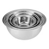 COOK WITH COLOR Stainless Steel Mixing Bowls 6 Piece Set SILVER - 2 of 3