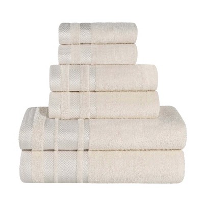Cotton Medium Weight 6 Piece Bathroom Towel Set by Blue Nile Mills