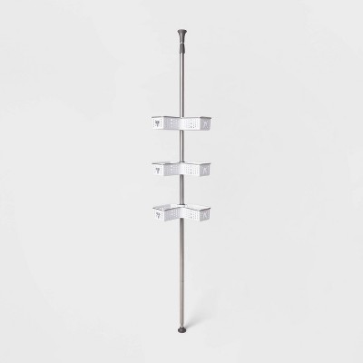 Steel L Shaped Tension Pole Caddy Chrome - Made By Design™ – Independent  Pieces