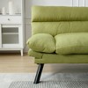 70" Velvet 2-Seater Sofa with Thick Cushions & Sleeper, Metal Feet - 2 of 4