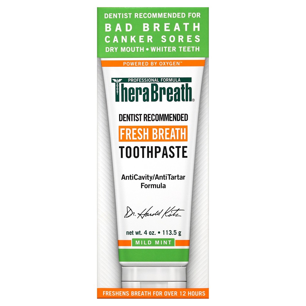 UPC 697029211045 product image for TheraBreath Fresh Breath Toothpaste 4-oz. | upcitemdb.com