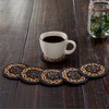 Black & Tan Jute Coaster Set of 6 - 4 of 4