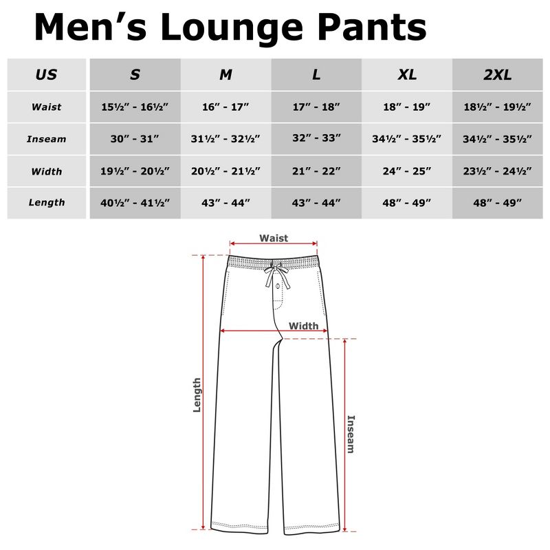 Men's MTV Spring Flower Icon Lounge Pants, 3 of 4