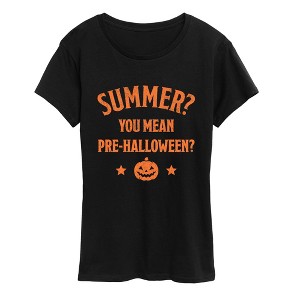 Women's Instant Message Summer Pre-Halloween Short Sleeve Graphic