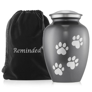 Reminded Pet Cremation Urns for Dog and Cat Ashes, Memorial Paw Print Urn - 1 of 4