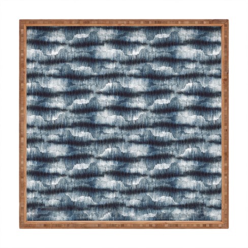 Ninola Design Stone Dark Texture Large Square Bamboo Tray 16 X 16 Deny Designs Target