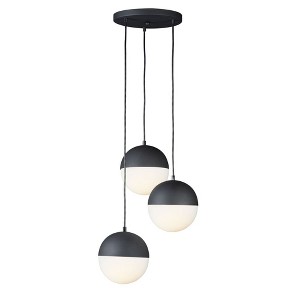 ET2 Lighting Half Moon 3 - Light Pendant in  Black - 1 of 4