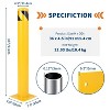 Safety Bollard, 4.5 Inch Diameter Steel Pipe Safety Bollard Post, Yellow Steel Bollard, Steel Safety , Perfect for Traffic-Sensitive Area - 3 of 4