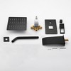 Sumerain Black Tub and Shower Faucet Set, Anti-scalding Pressure Balance Valve, Waterfall Tub Spout - 4 of 4