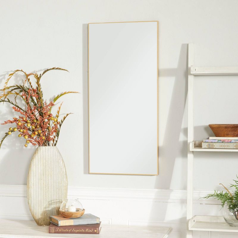 Wood Wall Rectangle Wall Mirror with Thin Frame - Olivia & May, 2 of 6