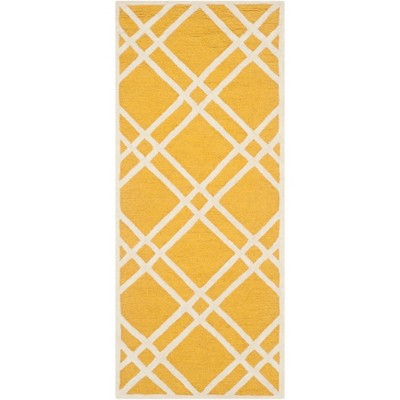 Ivory Elegance Hand-Tufted Wool Runner Rug, 2'6" x 6'