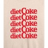 Women's - Diet Coke - Red Logo Stacked Lightweight French Terry Wide Neck Long Sleeve Shirt - 2 of 4