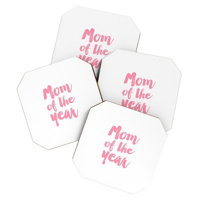 Allyson Johnson Mom of the Year Set of 4 Coasters - Deny Designs