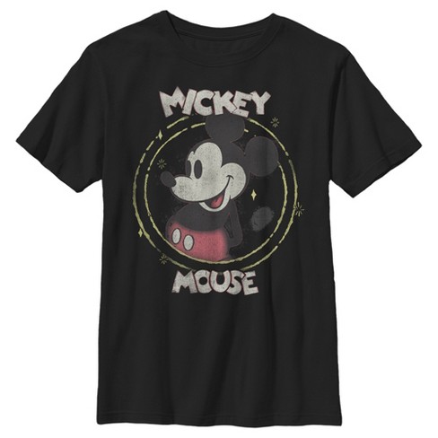 Boy's Mickey & Friends Happy T-shirt - Black - Medium : Target