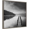 Amanti Art Lake view with Pier II by George Digalakis Canvas Wall Art Print Framed 22-in. x 22-in. - 2 of 4