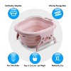 TRAKK Foot Spa- Soaking Bath Tub with Rollers- Collapsible- Pink - 2 of 4
