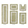 Hotel Bath Rug 100% Premium Cotton Tufted Weave Two Tone Reversible 5 Piece Bathroom Rug Set, Super Soft & Water Absorbent, Machine Washable Bathmat - 2 of 4