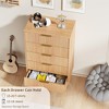 6/5/3 Drawer Dresser for Bedroom,  Wood Chest of Drawers, Fluted Dresser - 4 of 4