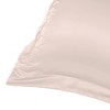 PiccoCasa Satin Silky Oxford Machine Washable Envelope Closure Euro Sham Pillowcases 2 Pcs - 3 of 4