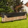 VEVOR 12.7FT Outdoor Firewood Rack with Cover, 152x14.2x46.1in,Heavy Duty Firewood Holder & 600D Oxford Waterproof Cover for Fireplace, Patio - 2 of 4